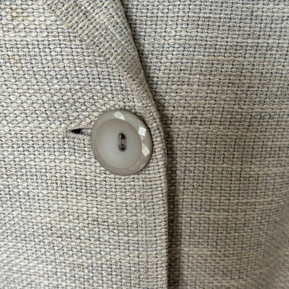 PEACE OF CLOTH Light Cotton Linen Blend 3/4 Sleeve Blazer - Size 0 - Picture 6 of 11